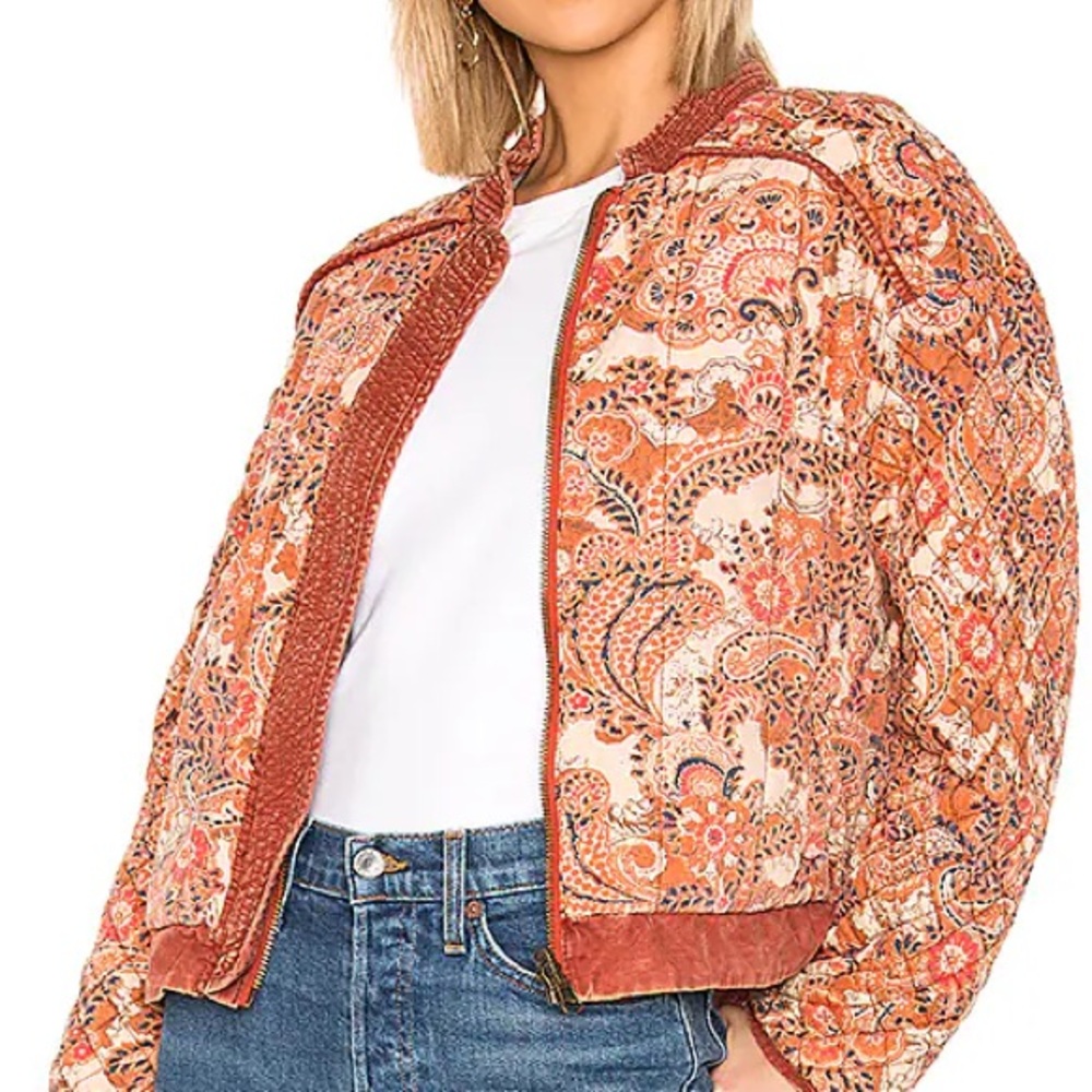 Free People Jacket with Paisley Print